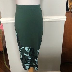Knitted graphic skirt